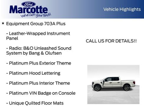 Used 2024 Ford F150 Platinum w/ Equipment Group 703A Plus AWD/4WD image 12