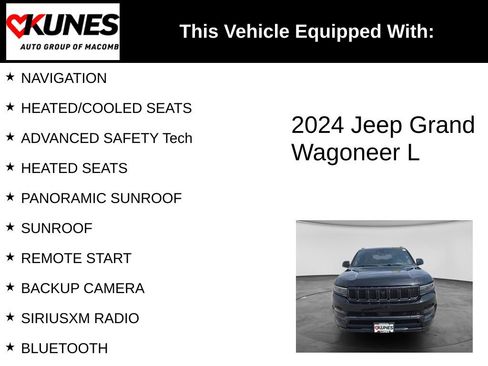 Used 2024 Jeep Grand Wagoneer L Series II w/ Quick Order Packagew 28T AWD/4WD image 3