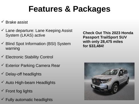 Certified 2023 Honda Passport TrailSport image 20