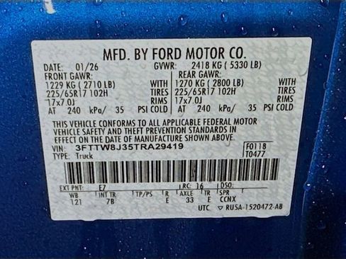 New 2026 Ford Maverick XLT w/ Equipment Group 301A image 17