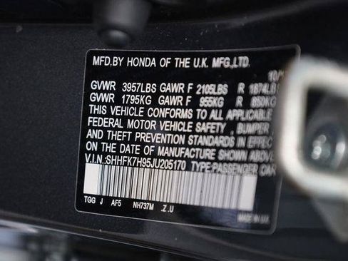 Used 2018 Honda Civic Sport Touring image 12