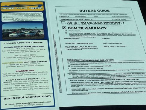 Used 2022 Chrysler 300 Touring L w/ Popular Equipment Group image 52