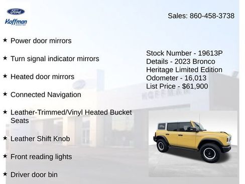 Used 2023 Ford Bronco Heritage Edition AWD/4WD image 30