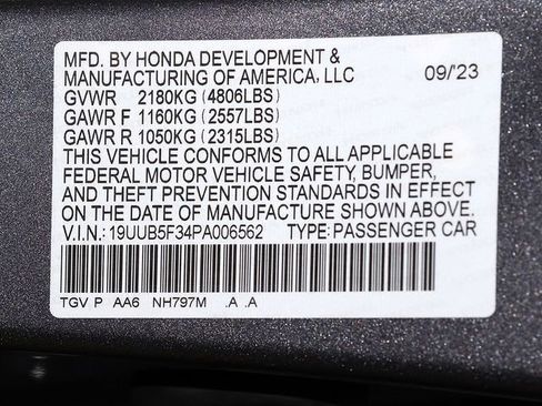 Certified 2023 Acura TLX FWD image 37