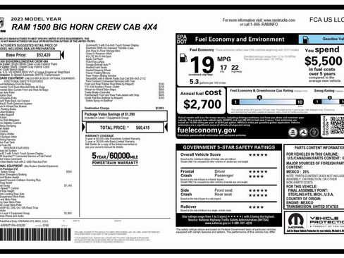 Certified 2023 RAM 1500 Big Horn image 4