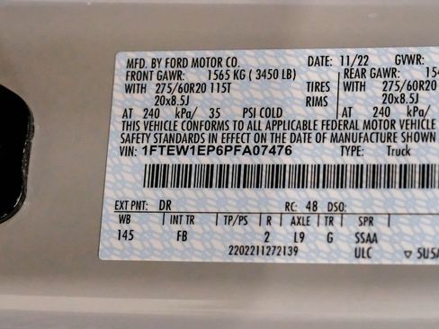 Used 2023 Ford F150 XLT w/ Equipment Group 302A High AWD/4WD image 76