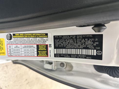 Used 2022 Lexus ES 350 F Sport w/ Accessory Package FWD image 35