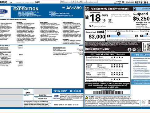 Used 2024 Ford Expedition Limited AWD/4WD image 2