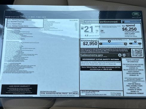 New 2026 Land Rover Range Rover SE image 28