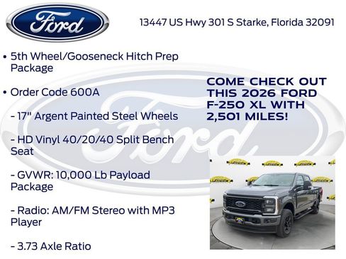 New 2026 Ford F250 XL w/ STX Appearance Package image 20