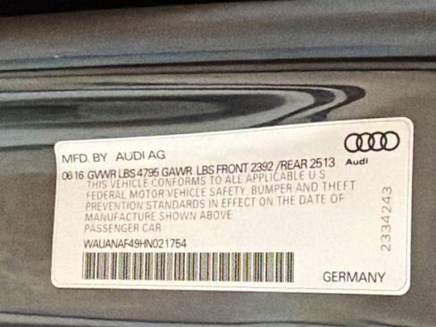 Used 2017 Audi A4 2.0T Premium w/ Convenience Package image 12