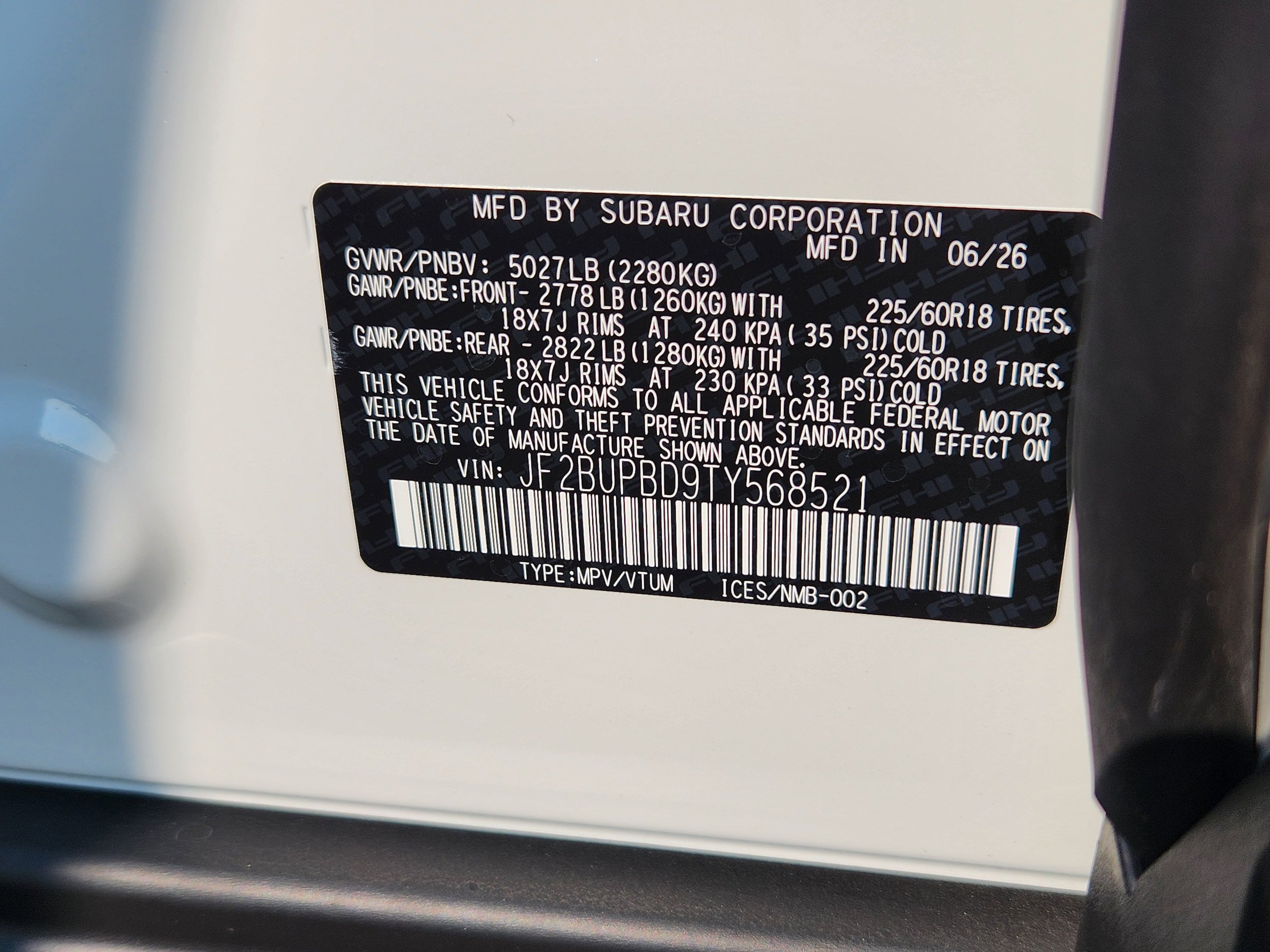 New 2026 Subaru Outback Premium AWD/4WD image 13