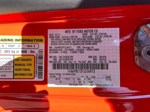 Used 2015 Ford Mustang GT Premium w/ Enhanced Security Package image 8