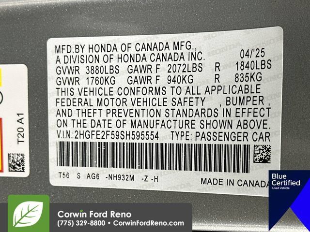 Used 2025 Honda Civic Sport image 33