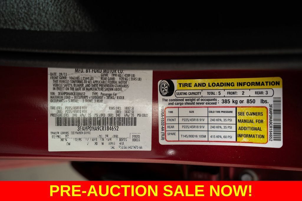 Used 2012 Ford Fusion SE FWD image 36