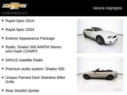 Used 2011 Ford Mustang Premium w/ 201A Rapid Spec Order Code RWD image 5