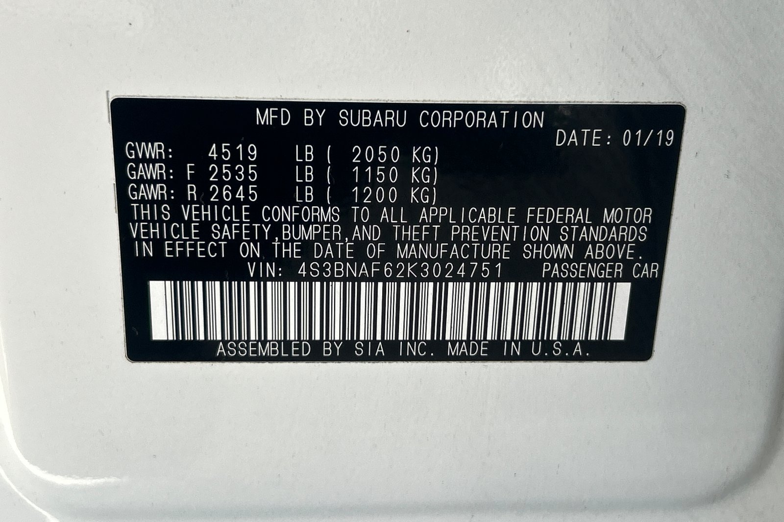 Used 2019 Subaru Legacy 2.5i Premium AWD/4WD image 26