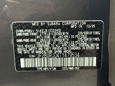 New 2026 Subaru Outback Touring XT image 31