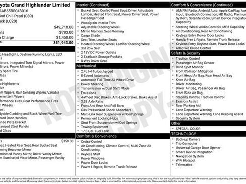 Certified 2024 Toyota Grand Highlander Limited image 37