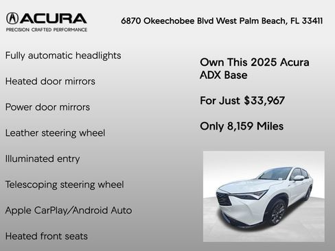 Certified 2025 Acura ADX A-Spec AWD/4WD image 14