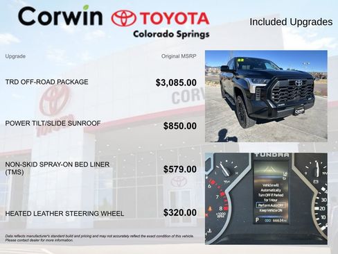 Used 2022 Toyota Tundra Limited w/ TRD Off-Road Package AWD/4WD image 4