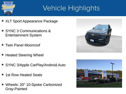 Used 2022 Ford Explorer XLT w/ Equipment Group 202A image 5