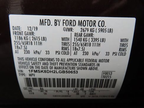 Used 2020 Ford Explorer XLT w/ Equipment Group 202A image 66