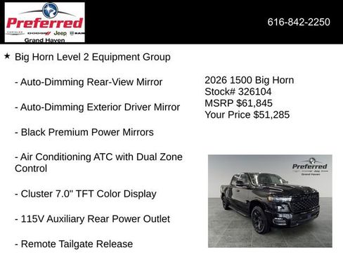 New 2026 RAM 1500 4x4 Crew Cab image 12