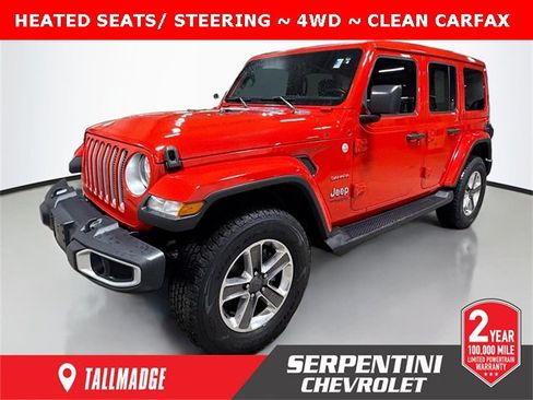Used 2021 Jeep Wrangler Unlimited Sahara w/ Uconnect 4C Nav & Sound Group image 1