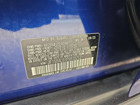 Certified 2023 Subaru WRX Limited image 38