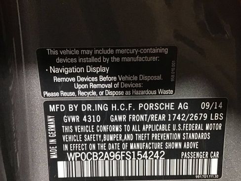 Certified 2015 Porsche 911 Carrera 4S AWD/4WD image 42