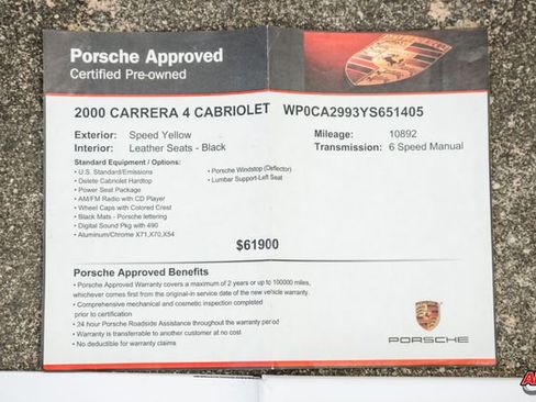 Used 2000 Porsche 911 Carrera 4 image 72