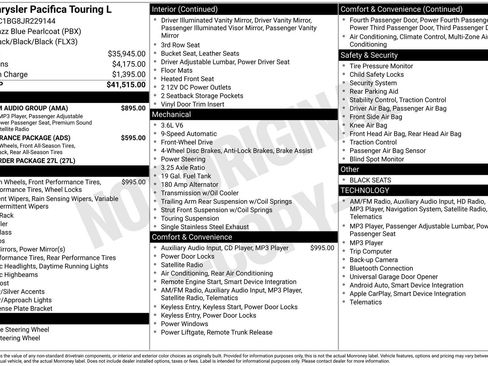 Used 2018 Chrysler Pacifica Touring-L w/ Premium Audio Group image 5