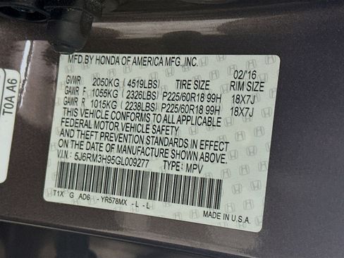 Used 2016 Honda CR-V Touring image 12