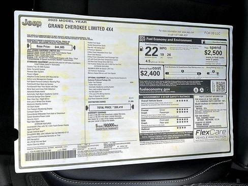 New 2025 Jeep Grand Cherokee Limited w/ Trailer Tow Package image 14