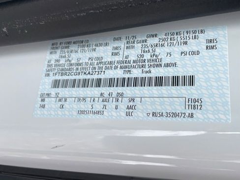 New 2026 Ford Transit 250 148 Medium Roof Extended AWD w/ Load Area Protection Package image 42