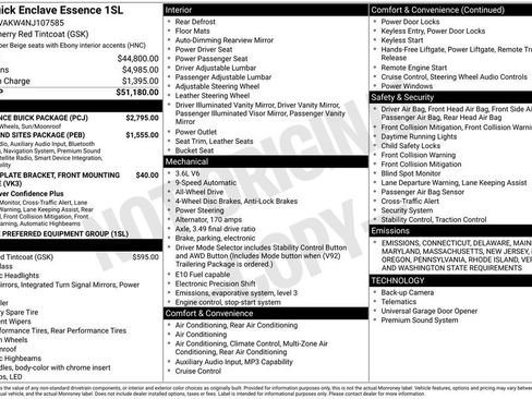 Used 2022 Buick Enclave Essence w/ Experience Buick Package image 6