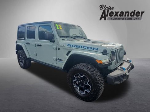 Used 2023 Jeep Wrangler Unlimited Rubicon 4xe w/ Cold Weather Group image 1