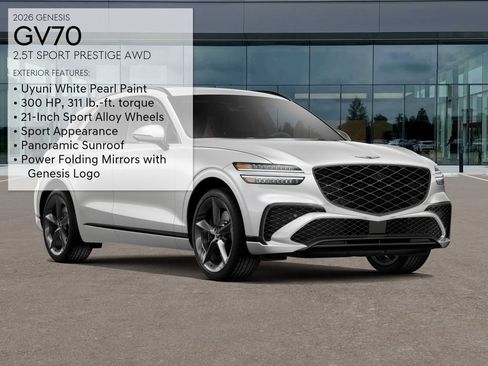 New 2026 Genesis GV70 2.5T Sport Prestige AWD/4WD image 3