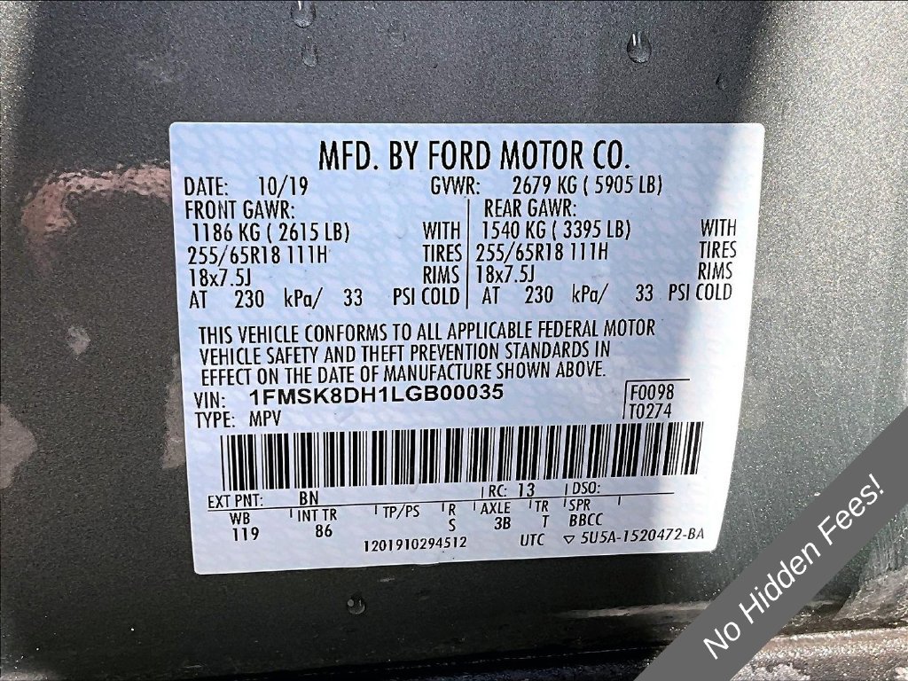 Used 2020 Ford Explorer XLT w/ Comfort Package AWD/4WD image 27