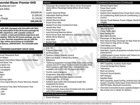 Used 2020 Chevrolet Blazer Premier AWD/4WD image 9