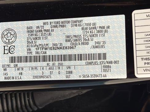 Used 2022 Ford F150 Lariat w/ Equipment Group 502A High image 29