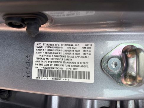 Certified 2019 Honda CR-V Touring image 26