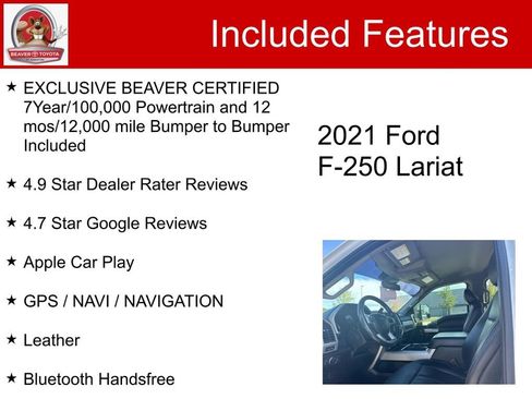 Used 2021 Ford F250 Lariat w/ Lariat Ultimate Package image 5