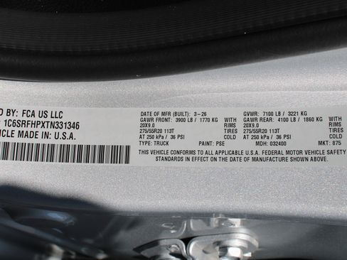 New 2026 RAM 1500 Limited w/ Body Color Bumper Group AWD/4WD image 43