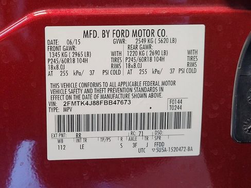 Used 2015 Ford Edge SEL w/ Equipment Group 201A image 33