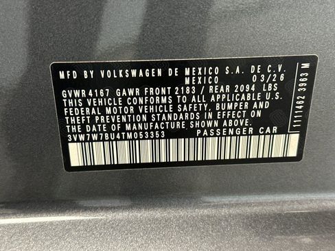 New 2026 Volkswagen Jetta SE FWD image 25