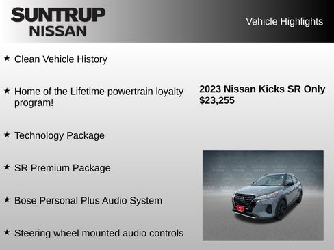 Used 2023 Nissan Kicks SR w/ SR Premium Package FWD image 8