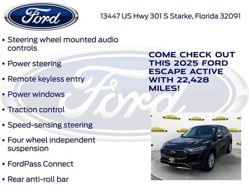 Certified 2025 Ford Escape Active AWD/4WD image 22