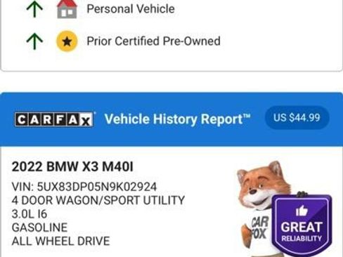 Used 2022 BMW X3 M40i w/ Premium Package image 4